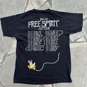 Khalid  Free Spirit Tour Music Shirt Mens Medium Black Band Tee Cities Rnb Soul